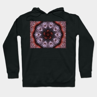 Red  Fiberious Mandala Hoodie